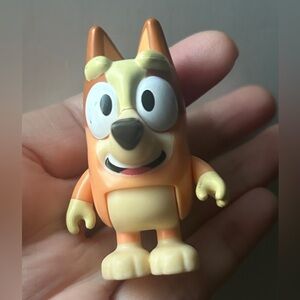 Disney JR BLUEY Bingo Heeler ACTION FIGURE Happy Face Cartoon Puppy Dog Toy